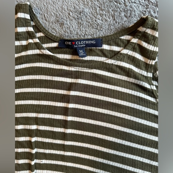 Green & White Striped Top - Picture 2 of 2